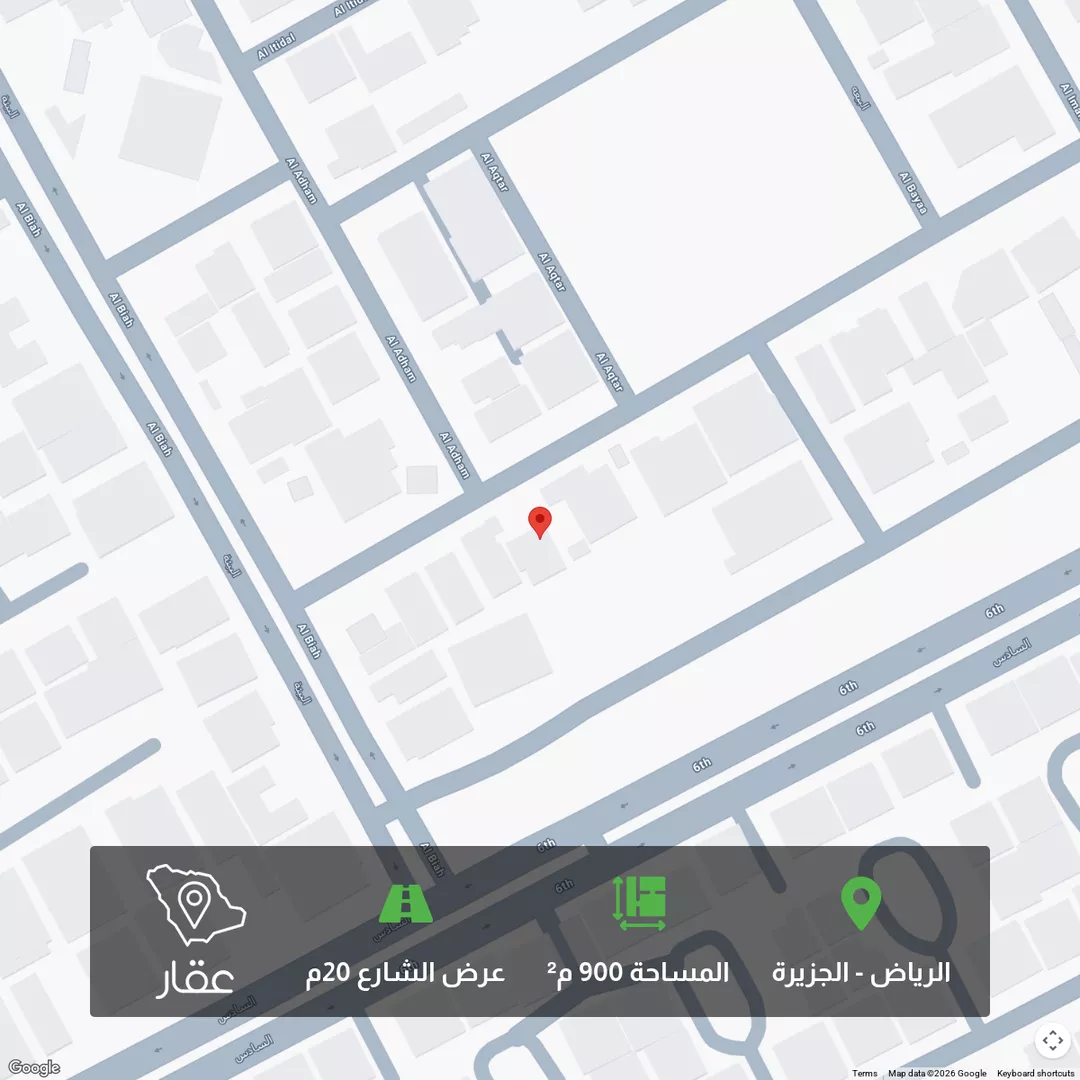 أرض للبيع في شارع الأرطاوية, حي الجزيرة, مدينة الرياض, منطقة الرياض 1 صورة