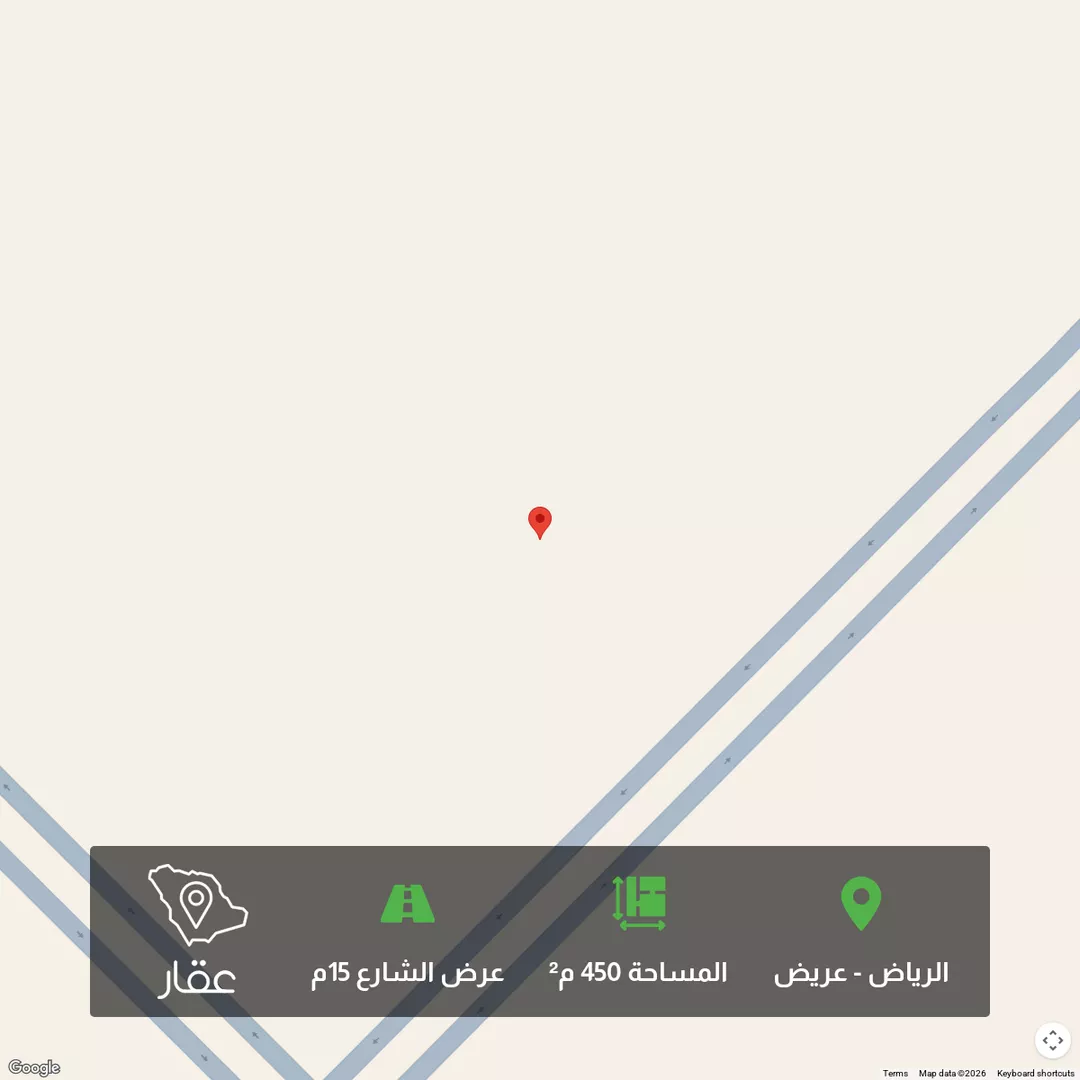 أرض للبيع في حي عريض, مدينة الرياض, منطقة الرياض 1 صورة