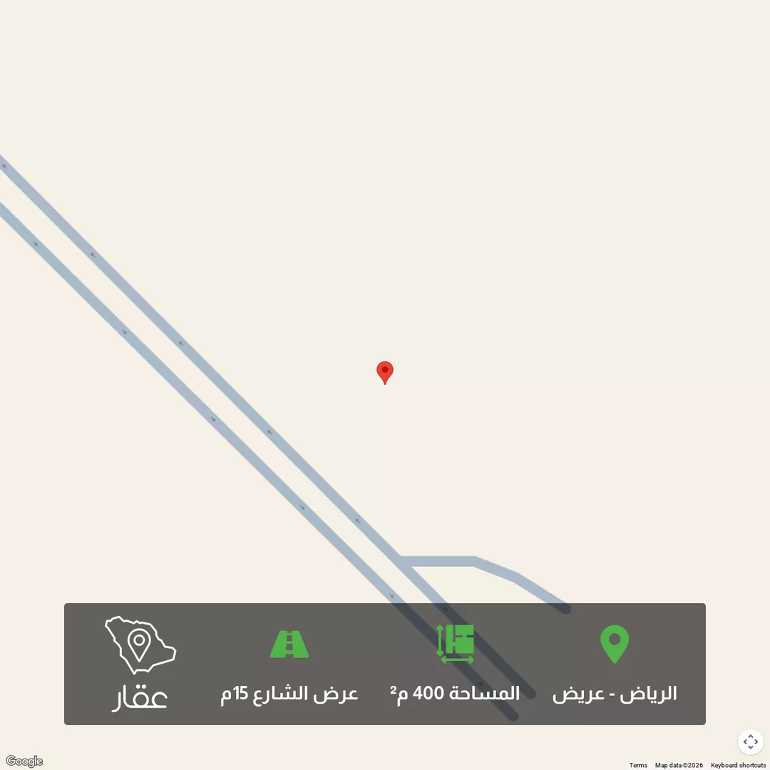 أرض للبيع في حي عريض, مدينة الرياض, منطقة الرياض 1 صورة