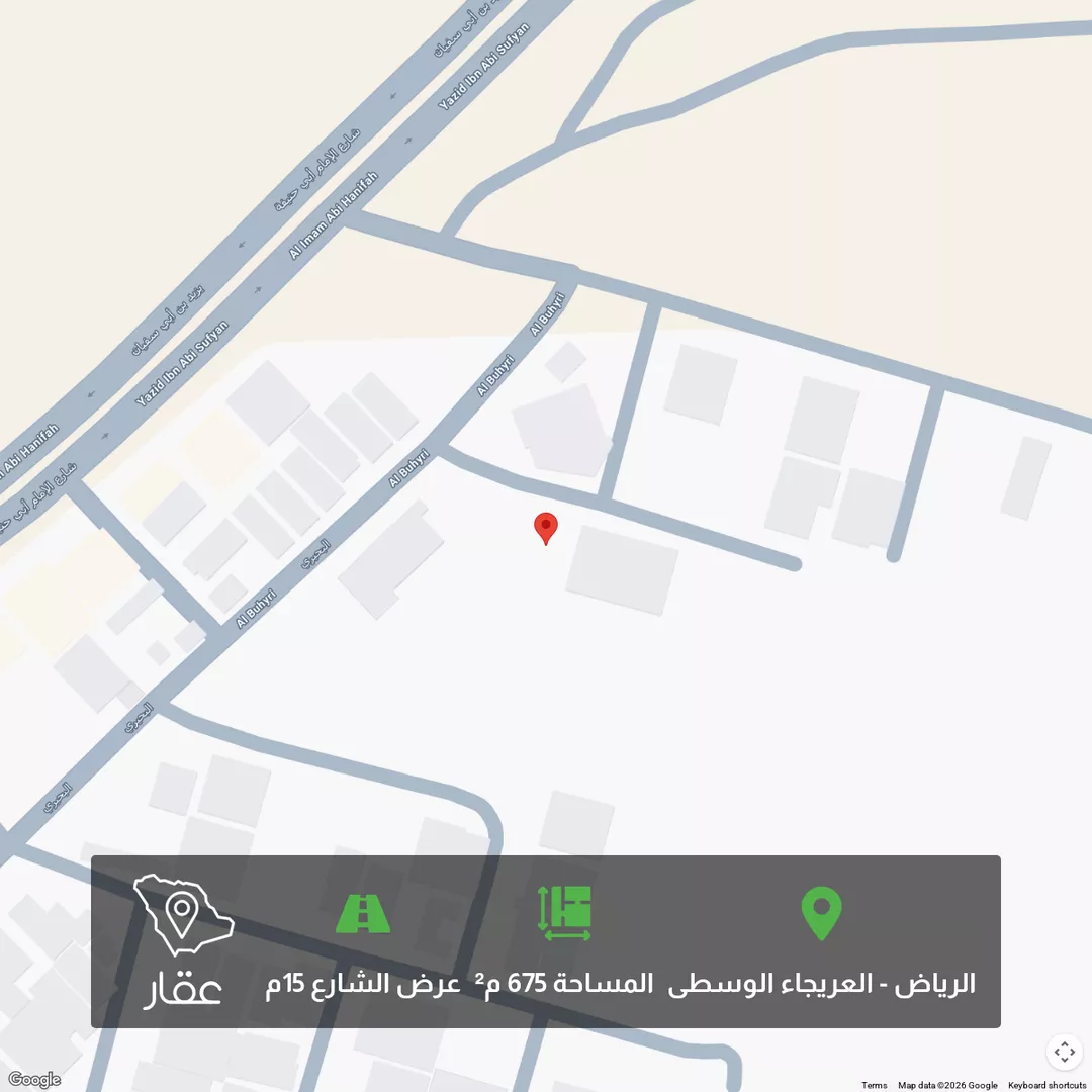 أرض للبيع في شارع البرجان, حي العريجاء الأوسط, مدينة الرياض, منطقة الرياض 1 صورة