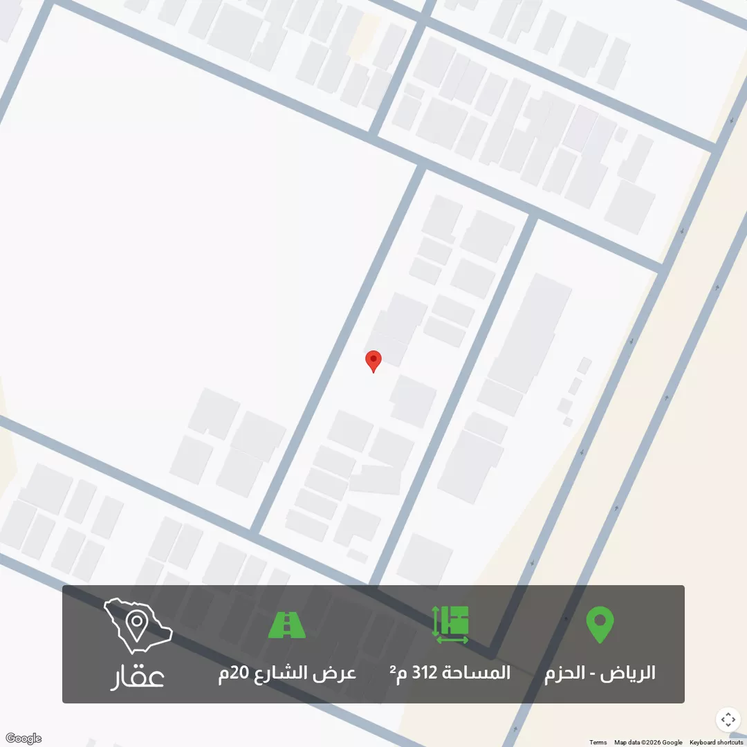 أرض للبيع في شارع الرحيل, حي الحزم, مدينة الرياض, منطقة الرياض 1 صورة