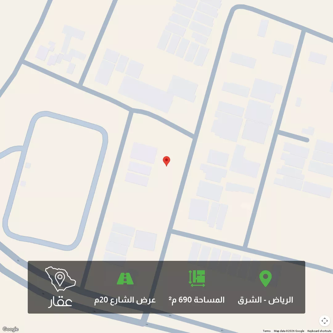 أرض للبيع في شارع إسحاق الشاسي, حي البيان, مدينة الرياض, منطقة الرياض 1 صورة