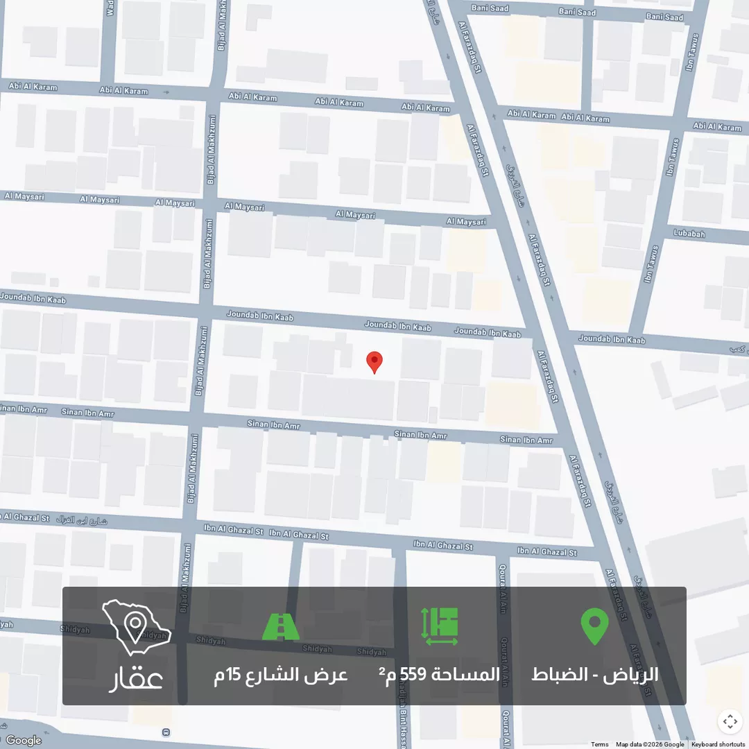 أرض للبيع في شارع سنان بن عمرو ، حي الضباط ، الرياض ، منطقة الرياض 1 صورة