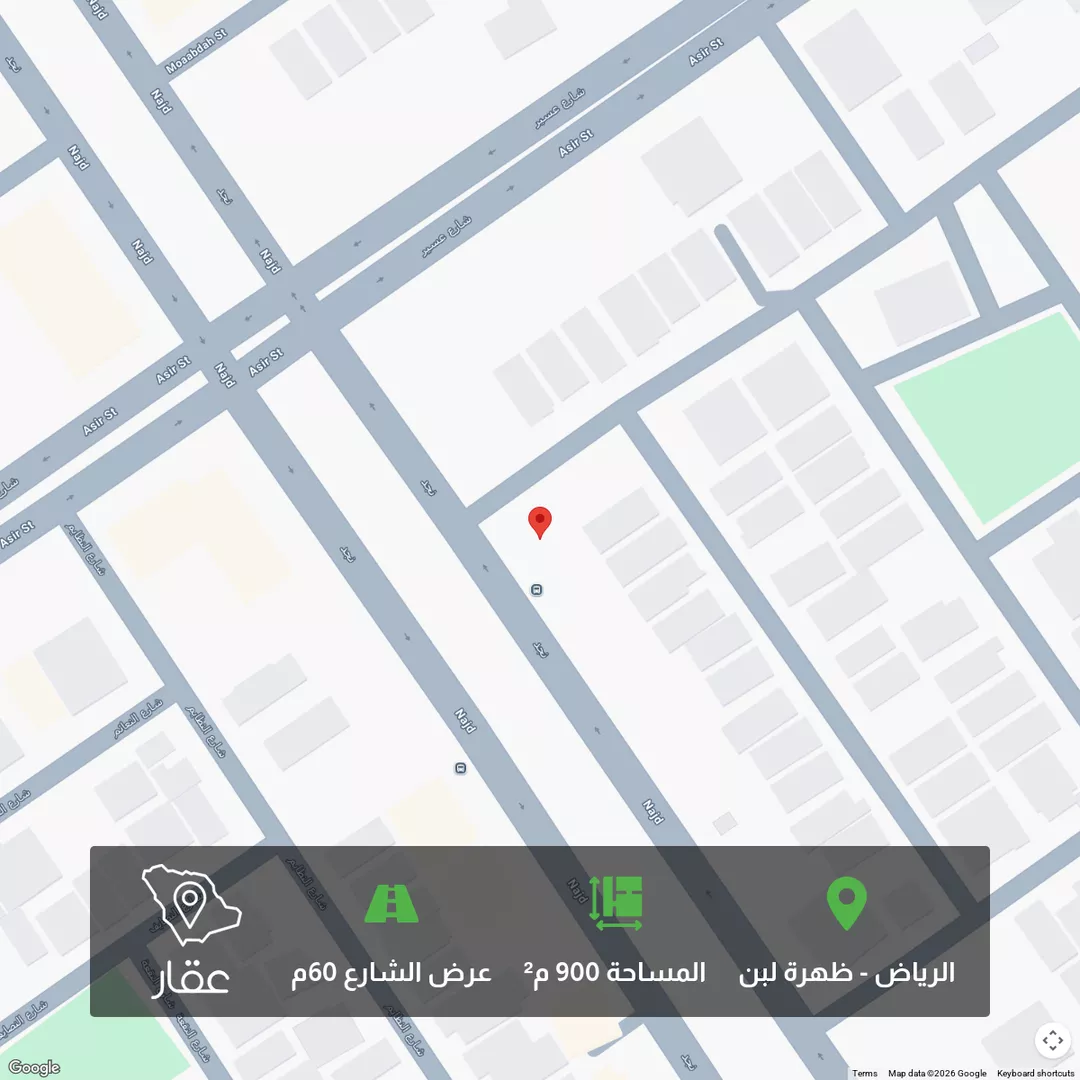 أرض للبيع في شارع نجد, حي ظهرة لبن, مدينة الرياض, منطقة الرياض 1 صورة