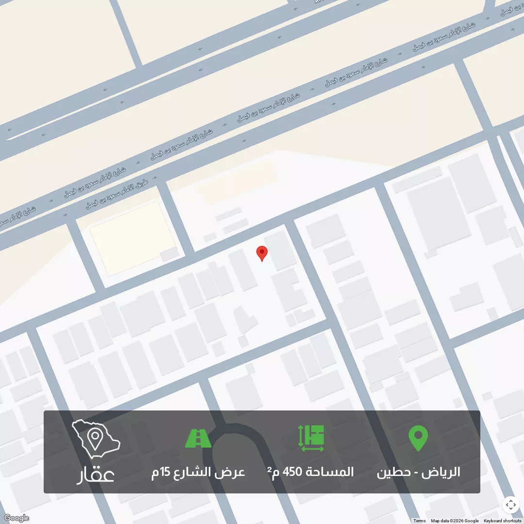 أرض للبيع في شارع أحمد بن ميسر, حي حطين, مدينة الرياض, منطقة الرياض 1 صورة