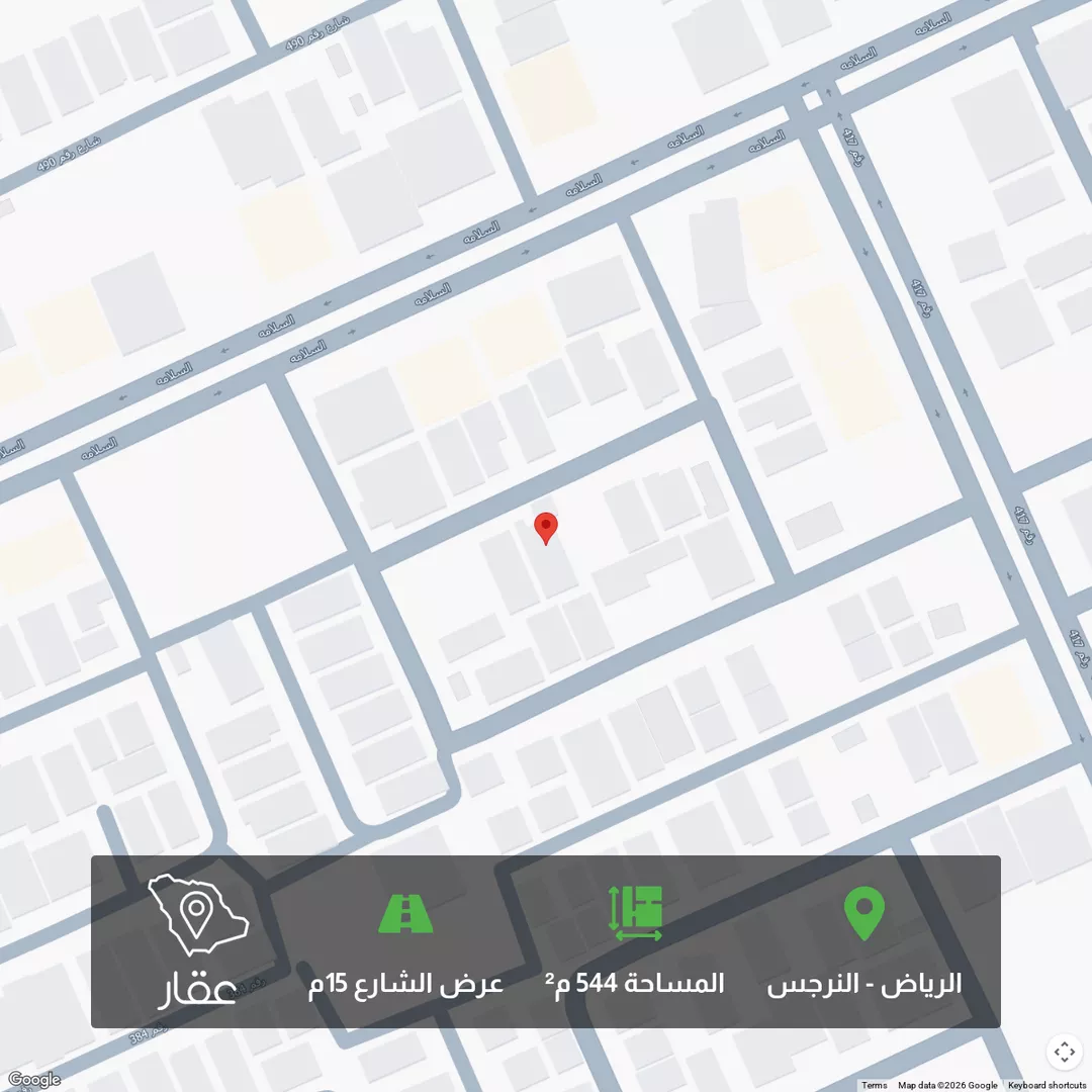 أرض للبيع في شارع رقم 398, حي النرجس, مدينة الرياض, منطقة الرياض 1 صورة