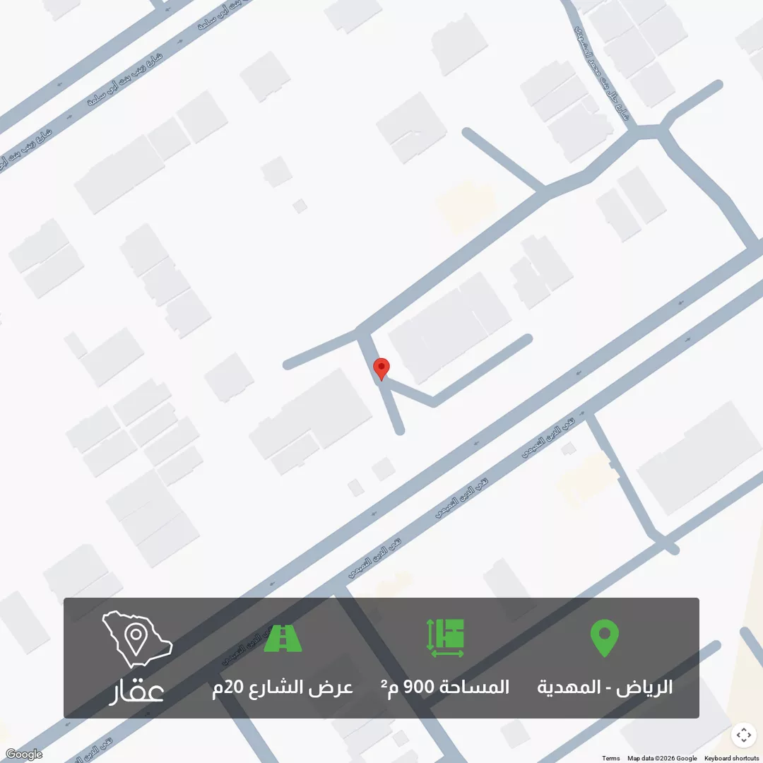 أرض للبيع في شارع أحمد زكي يماني, حي المهدية, مدينة الرياض, منطقة الرياض 1 صورة
