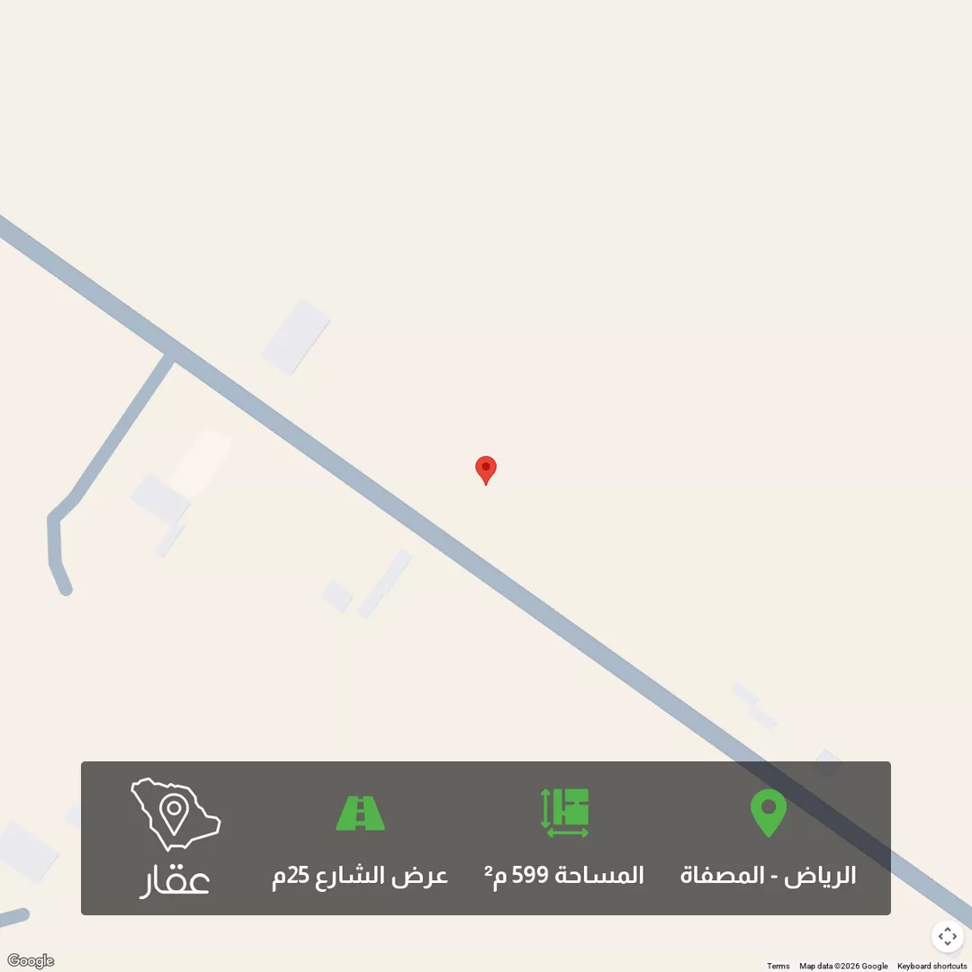 أرض للبيع في حي المصفاة, مدينة الرياض, منطقة الرياض 1 صورة