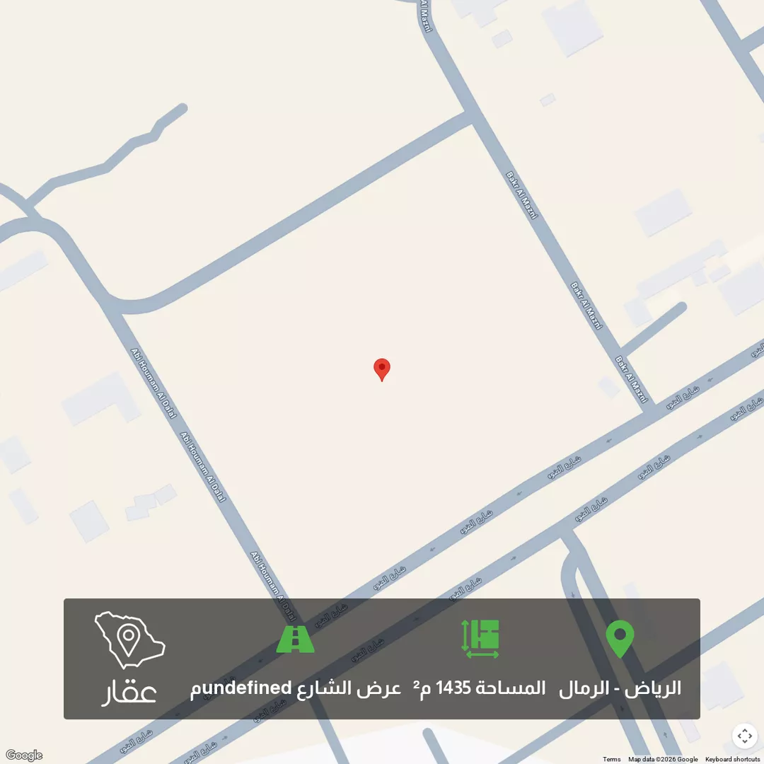 أرض للبيع في شارع الضوء ، حي الرمال ، الرياض ، منطقة الرياض 1 صورة