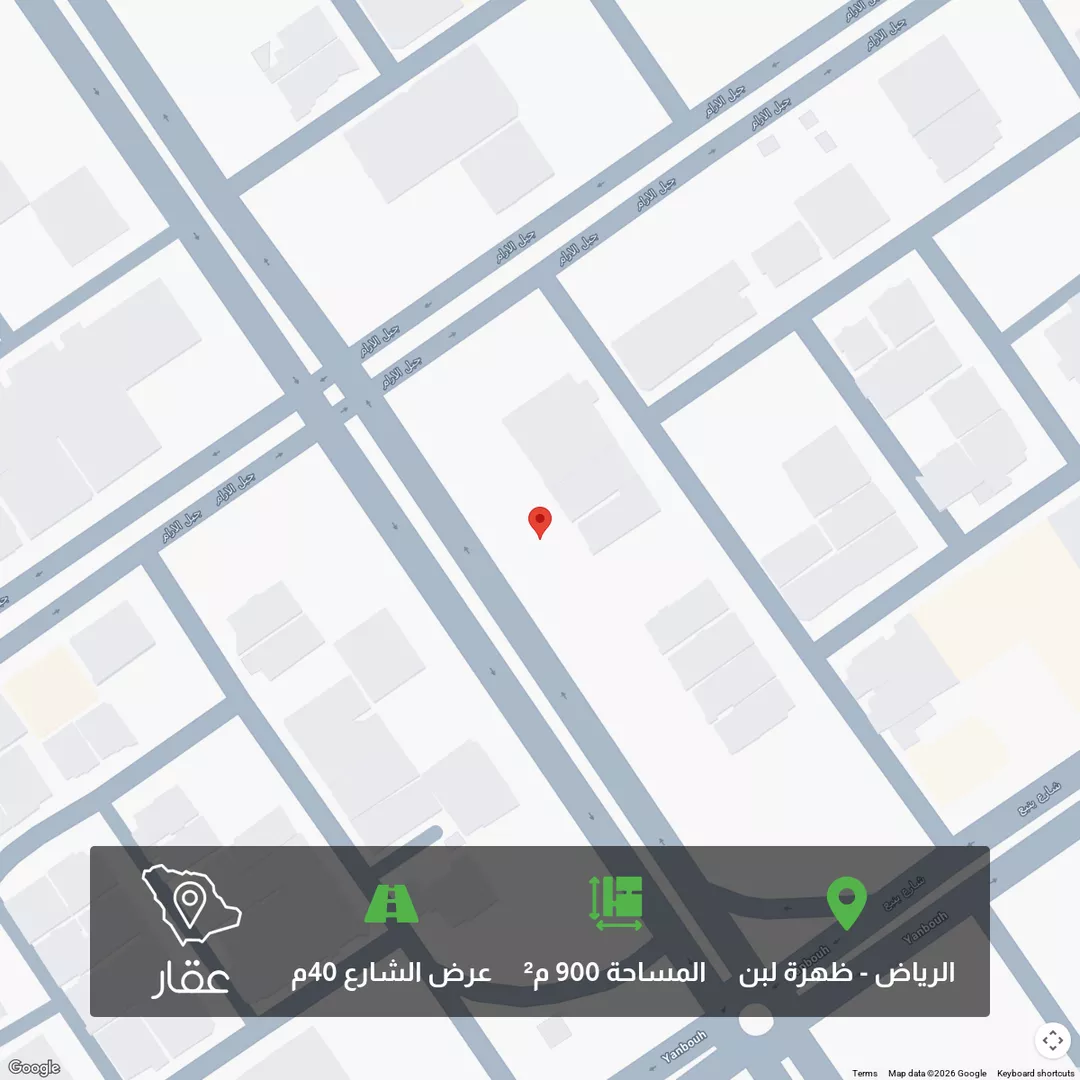 أرض للبيع في شارع الجنادريه, حي ظهرة لبن, مدينة الرياض, منطقة الرياض 1 صورة