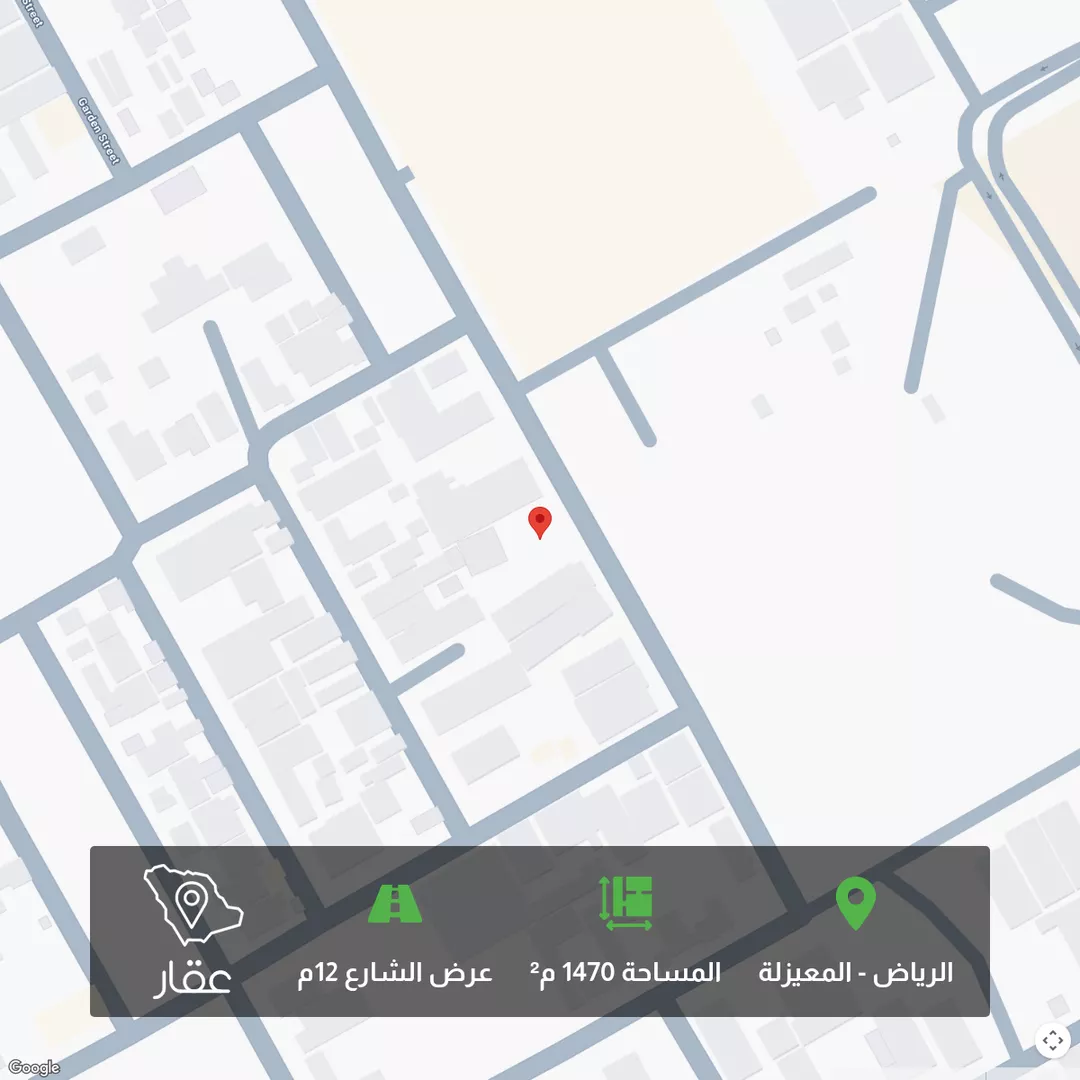 أرض للبيع في شارع سليمان بن المغيرة, حي المعيزيلة, مدينة الرياض, منطقة الرياض 1 صورة