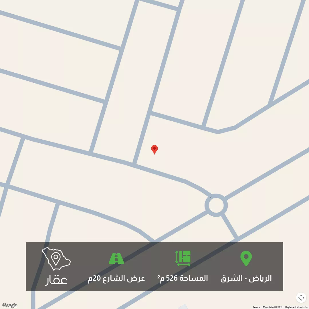 أرض للبيع في شارع إبراهيم الهروي, حي المرجان, مدينة الرياض, منطقة الرياض 1 صورة