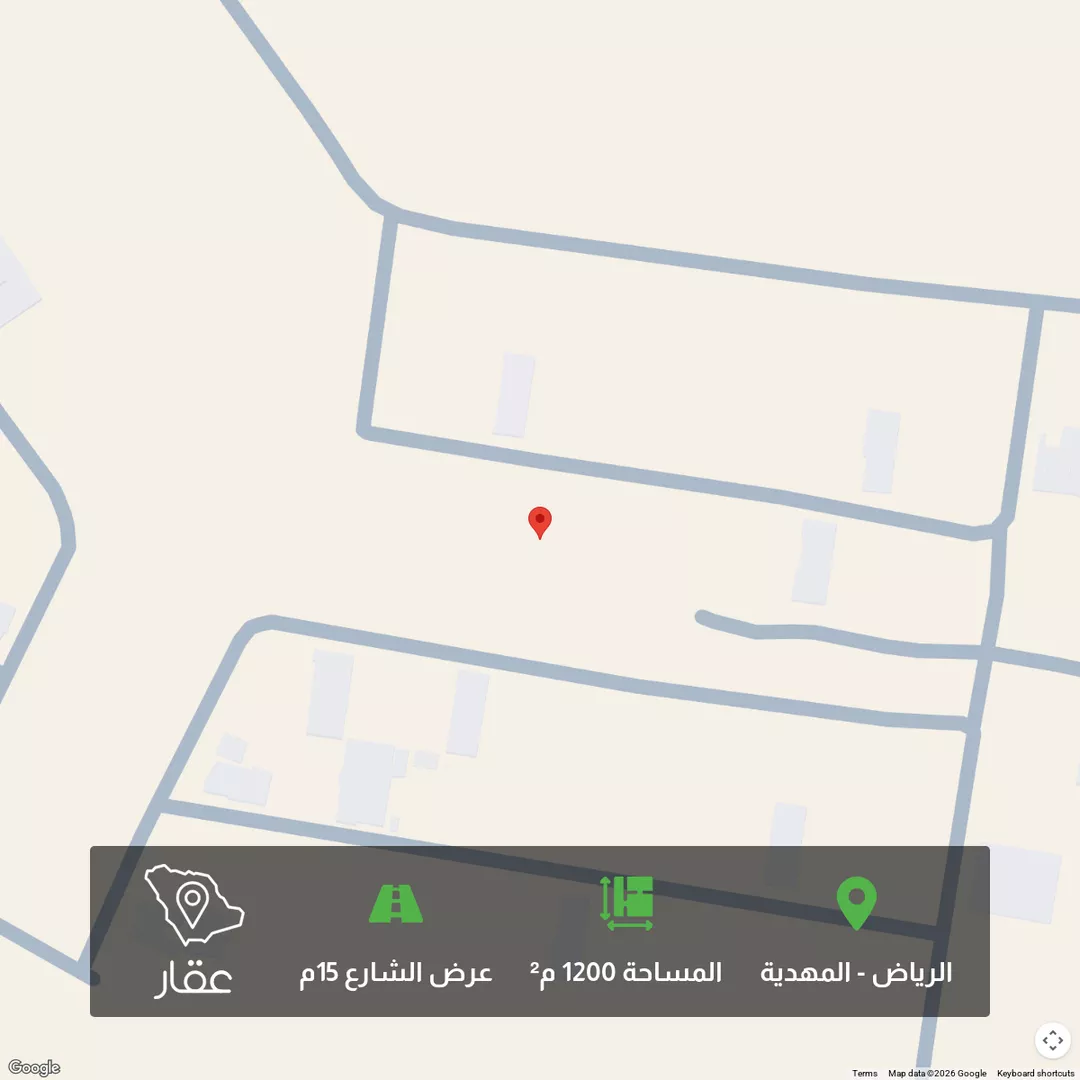 أرض للبيع في حي المهدية, مدينة الرياض, منطقة الرياض 1 صورة
