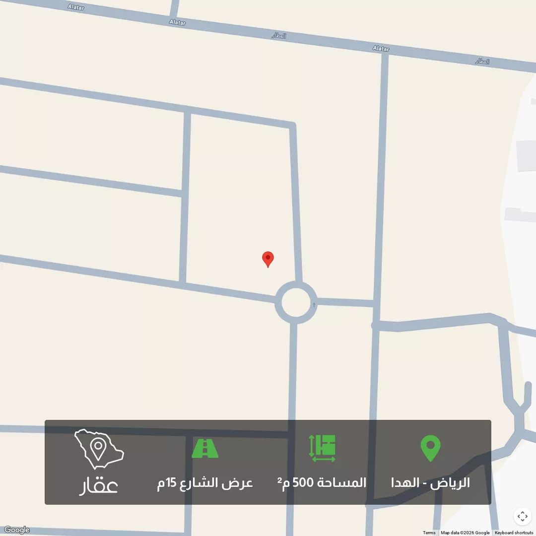 أرض للبيع في شارع أبي الرين, حي الهدا, مدينة الرياض, منطقة الرياض 1 صورة