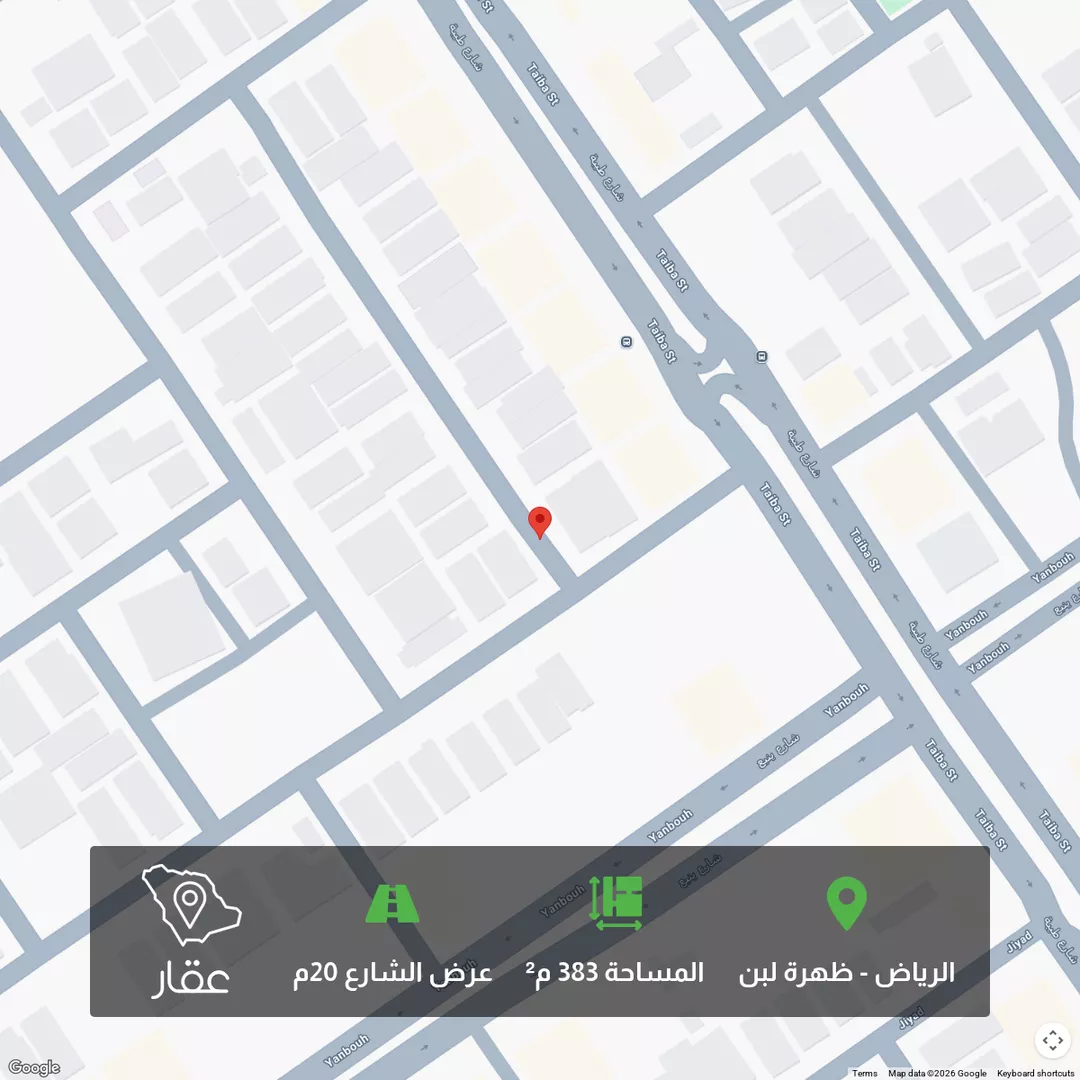 أرض للبيع في حي ظهرة لبن, مدينة الرياض, منطقة الرياض 1 صورة