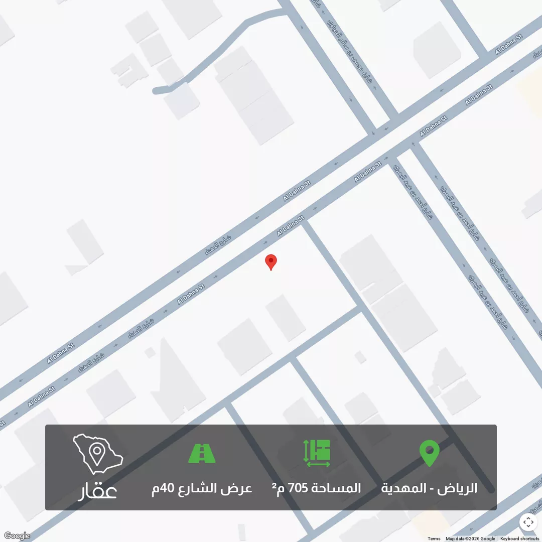 أرض للبيع في شارع السيل الكبير, حي المهدية, مدينة الرياض, منطقة الرياض 1 صورة