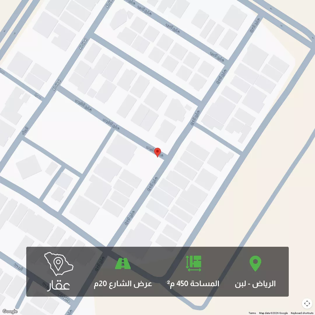 أرض للبيع في شارع الخوخ, حي لبن, مدينة الرياض, منطقة الرياض 1 صورة