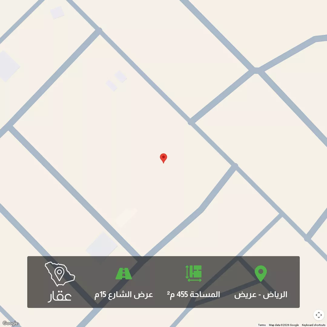 أرض للبيع في حي عريض, مدينة الرياض, منطقة الرياض 1 صورة