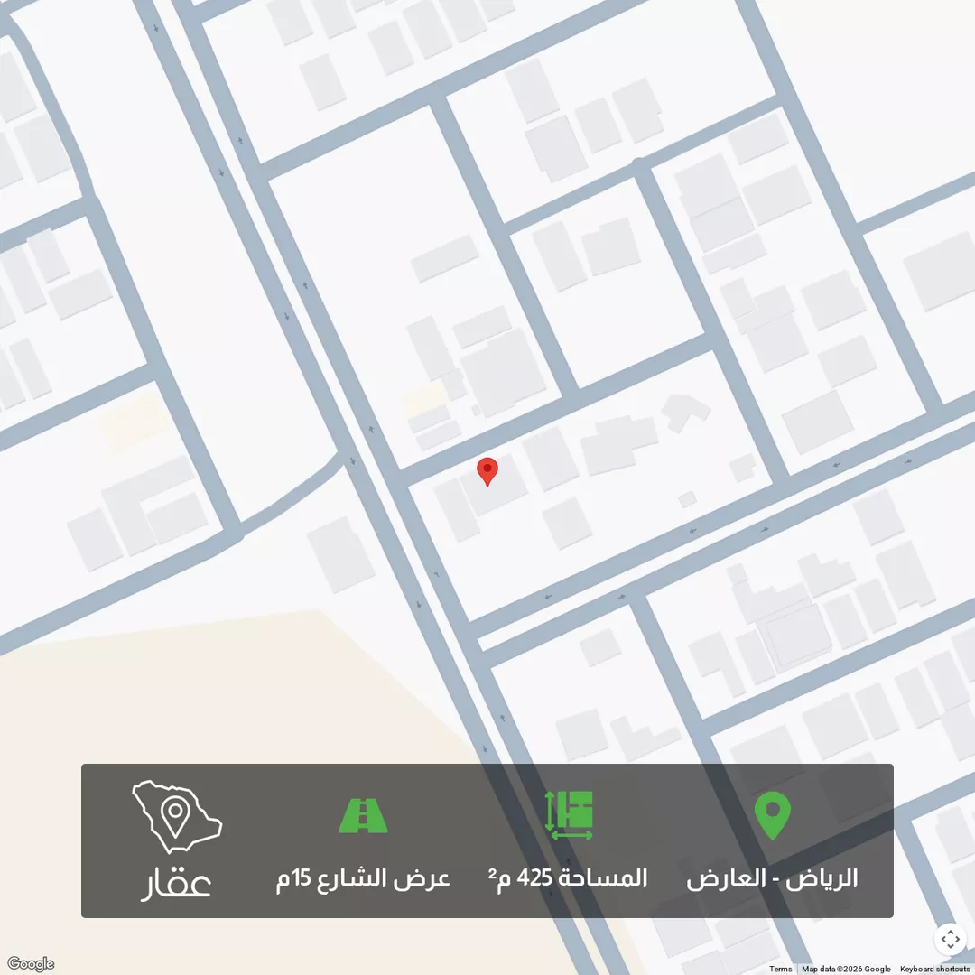 أرض للبيع في شارع محمد الزبيري, حي العارض, مدينة الرياض, منطقة الرياض 1 صورة