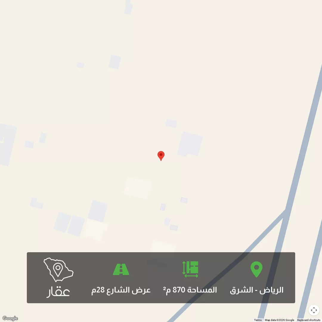 أرض للبيع في شارع وادي بيشه ، حي الزاهر ، الرياض ، منطقة الرياض 1 صورة