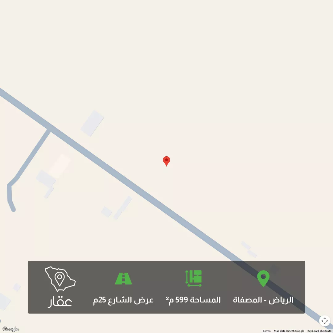 أرض للبيع في شارع السفانيه, حي المصفاة, مدينة الرياض, منطقة الرياض 1 صورة