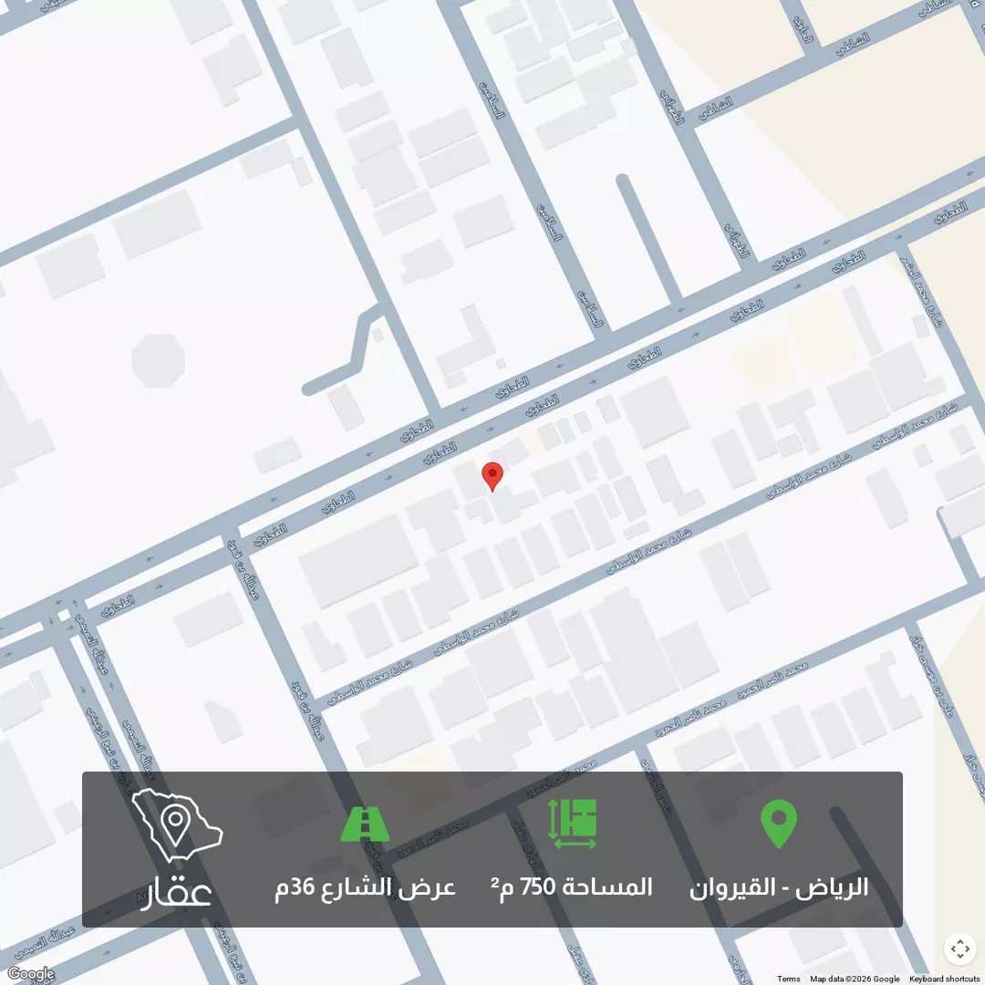 أرض للبيع في شارع الطحاوي, حي القيروان, مدينة الرياض, منطقة الرياض 1 صورة