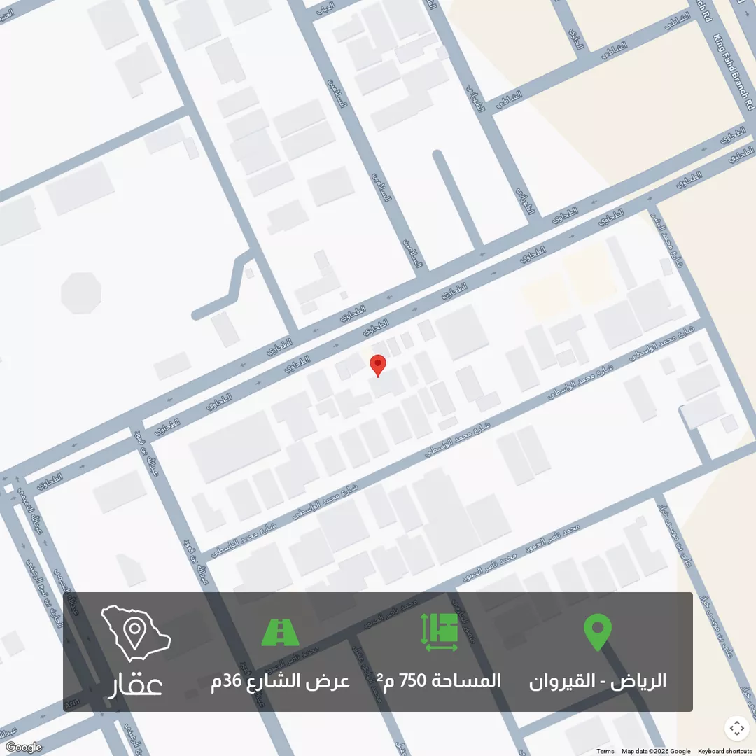 أرض للبيع في شارع الطحاوي, حي القيروان, مدينة الرياض, منطقة الرياض 1 صورة