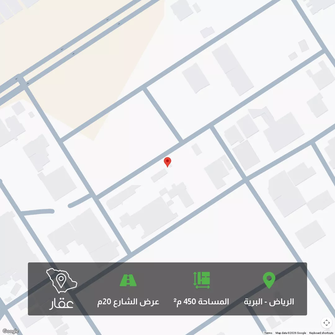 أرض للبيع في شارع الخطيب, حي البرية, مدينة الرياض, منطقة الرياض 1 صورة