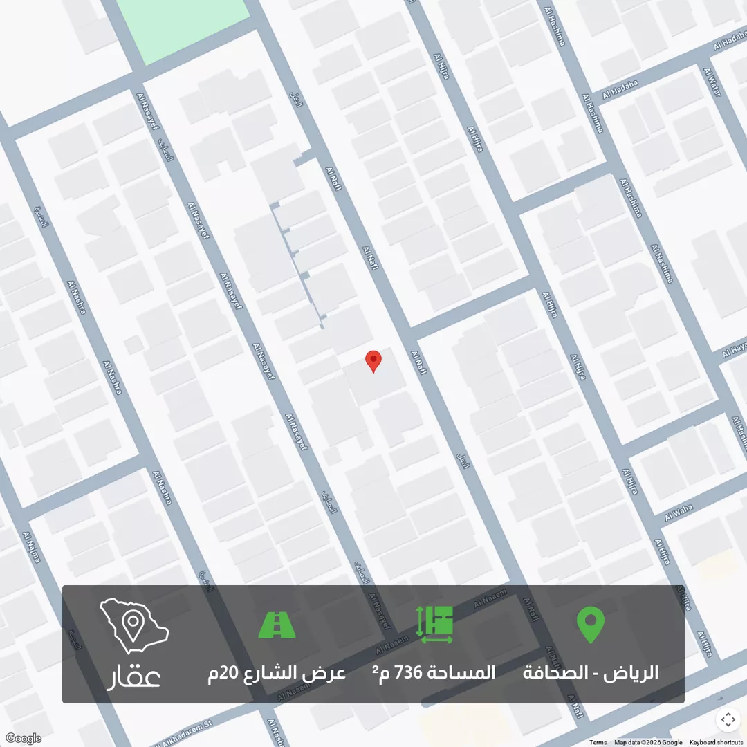 أرض للبيع في شارع النفل, حي الصحافة, مدينة الرياض, منطقة الرياض 1 صورة