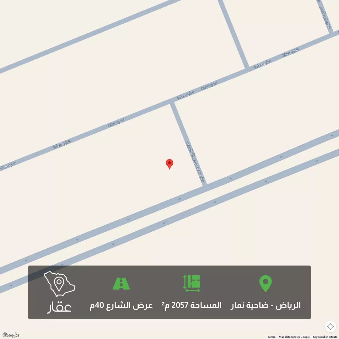 أرض للبيع في حي ضاحية نمار, مدينة الرياض, منطقة الرياض 1 صورة