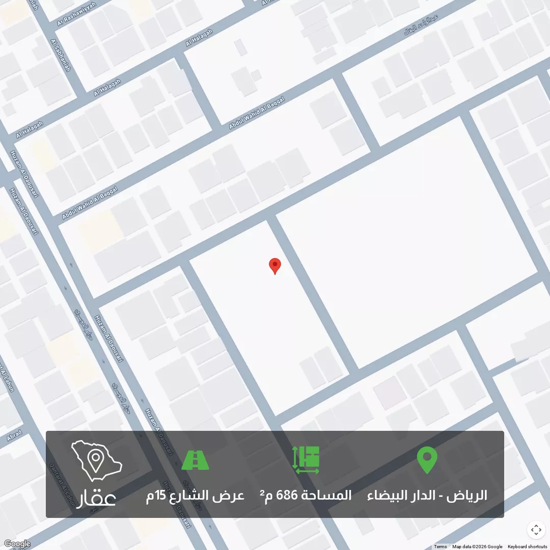 أرض للبيع في شارع النعيمي, حي الدار البيضاء, مدينة الرياض, منطقة الرياض 1 صورة