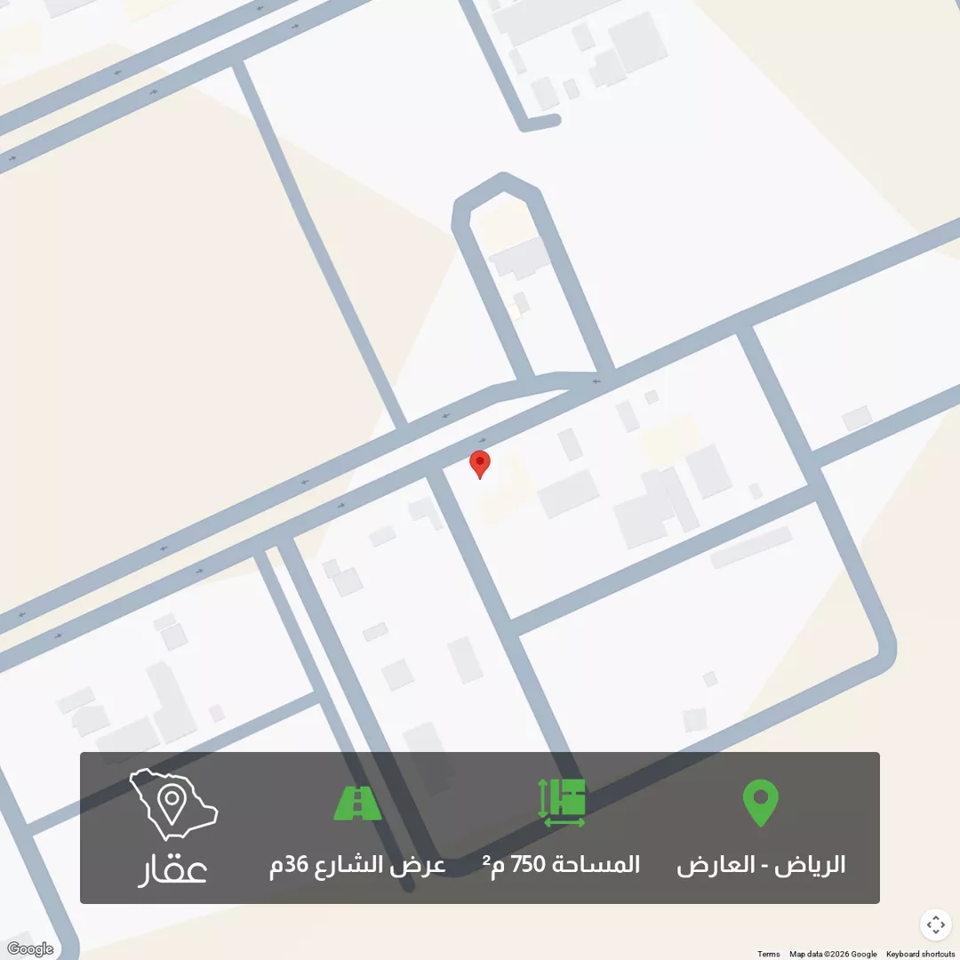 أرض للبيع في شارع شقراء, حي العارض, مدينة الرياض, منطقة الرياض 1 صورة