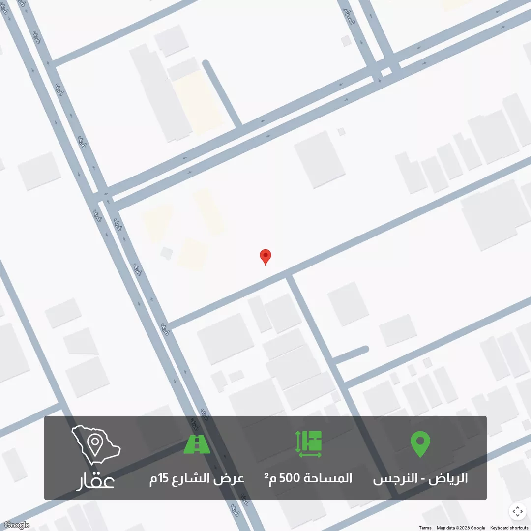 أرض للبيع في شارع رقم 322, حي النرجس, مدينة الرياض, منطقة الرياض 1 صورة