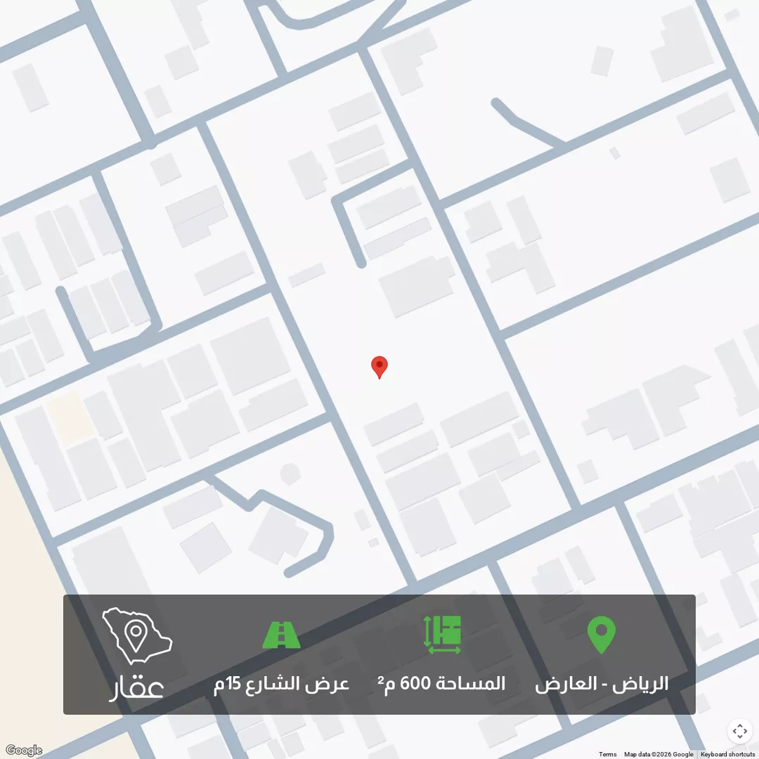 أرض للبيع في شارع عبدالقادر صابر, حي العارض, مدينة الرياض, منطقة الرياض 1 صورة