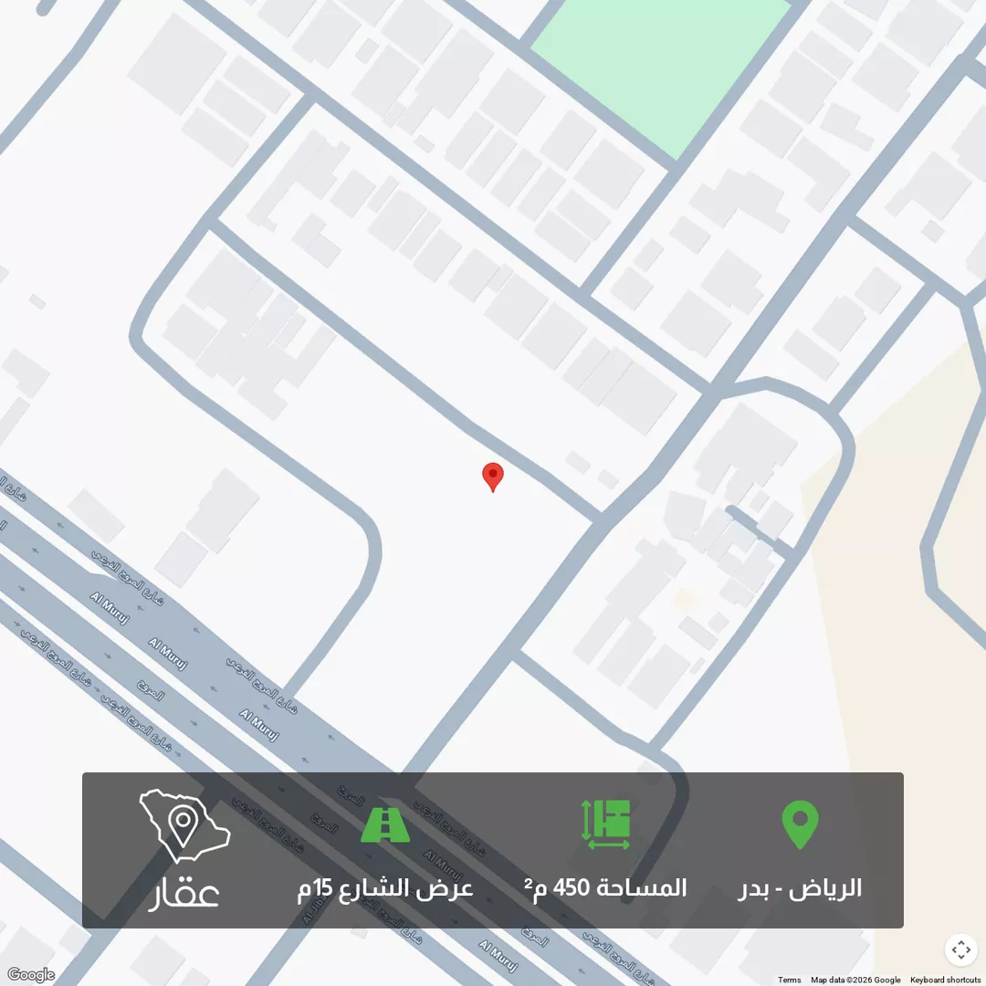 أرض للبيع في شارع أبي عامر الأشعري, حي بدر, مدينة الرياض, منطقة الرياض 1 صورة