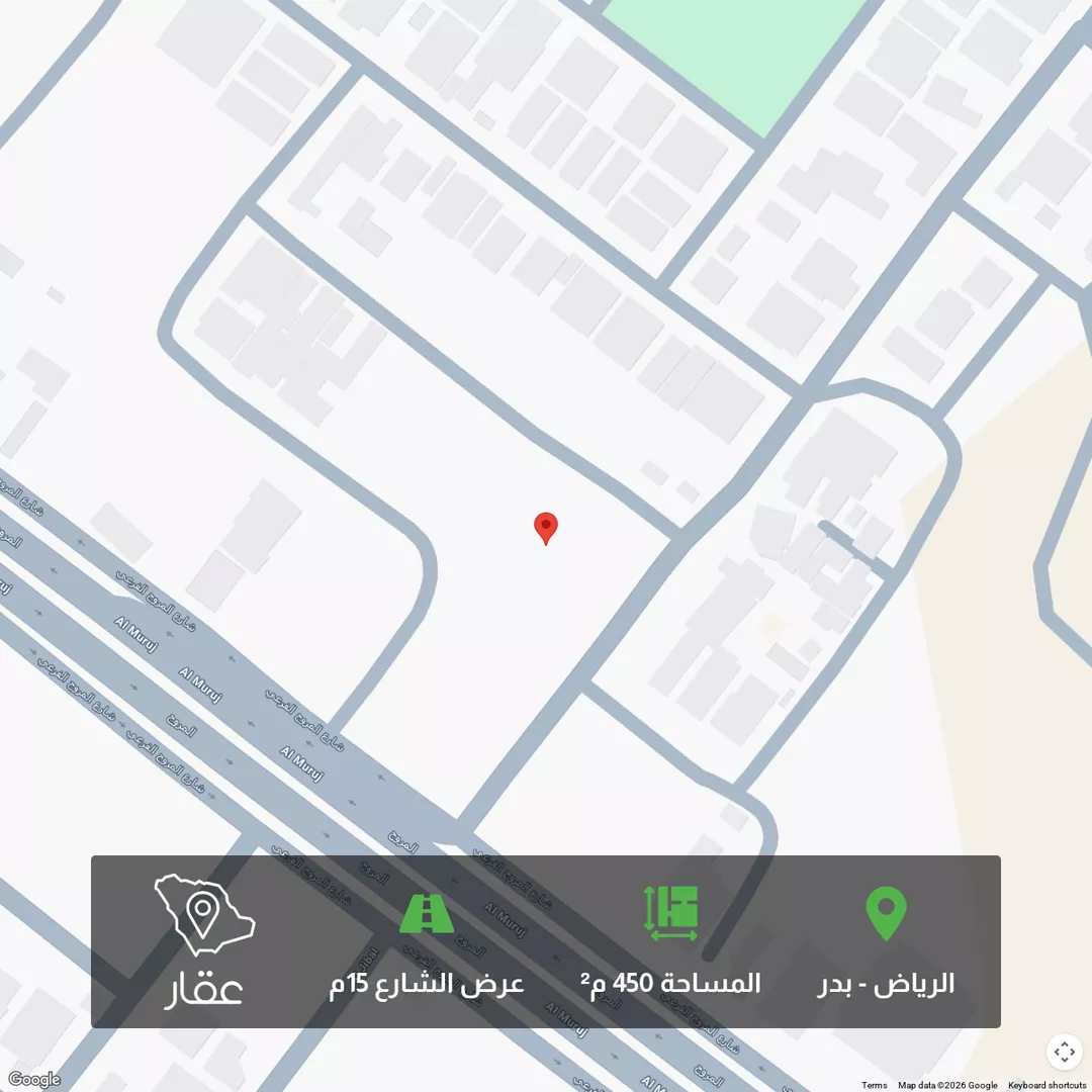 أرض للبيع في شارع أبي عامر الأشعري, حي بدر, مدينة الرياض, منطقة الرياض 1 صورة