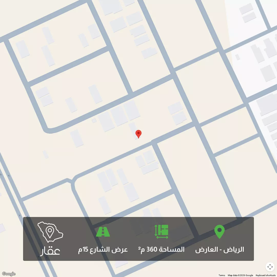 أرض للبيع في شارع أبي المفاخر الحموي, حي العارض, مدينة الرياض, منطقة الرياض 1 صورة