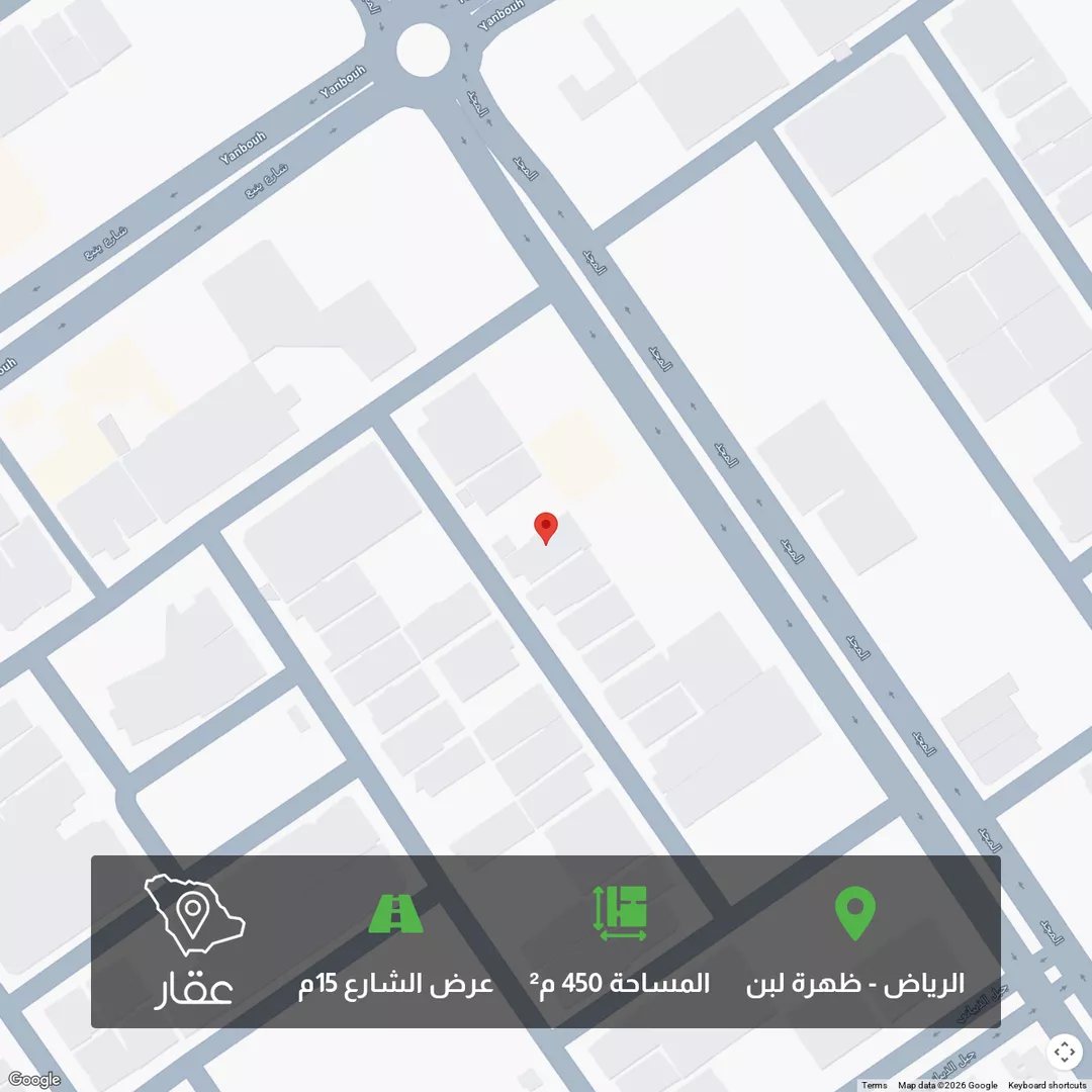 أرض للبيع في شارع رقم 373 ، حي ظهرة لبن ، الرياض ، منطقة الرياض 1 صورة