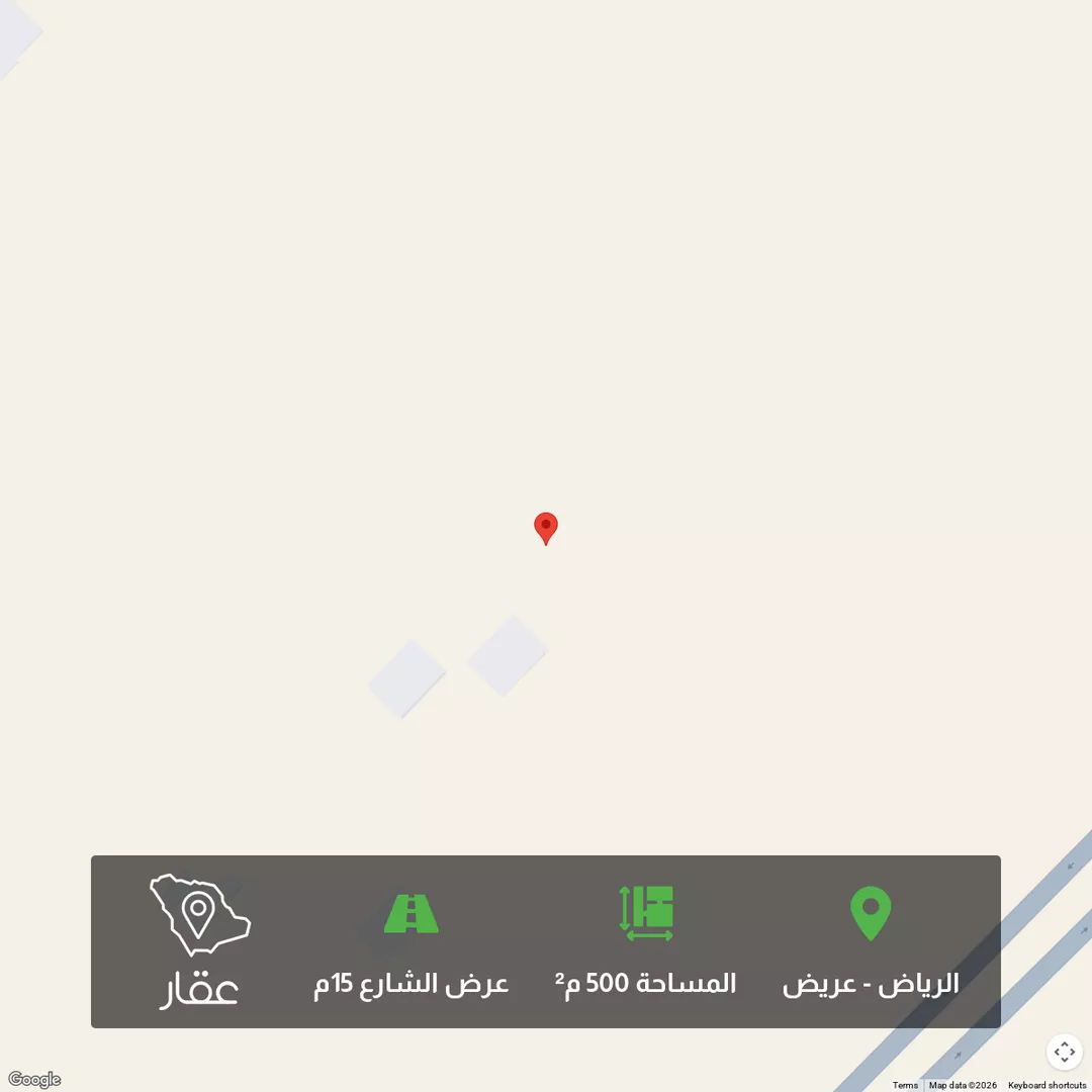 أرض للبيع في شارع 5487805, حي عريض, مدينة الرياض, منطقة الرياض 1 صورة