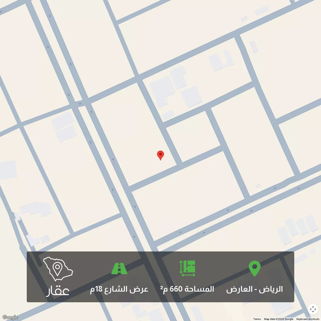 أرض للبيع في حي العارض, مدينة الرياض, منطقة الرياض 1 صورة