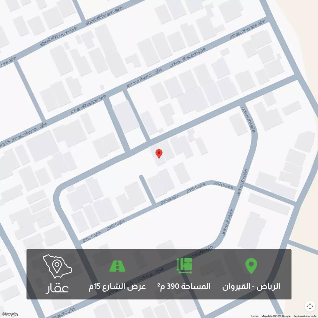 أرض للبيع في شارع أبي ظهير العصيمي, حي القيروان, مدينة الرياض, منطقة الرياض 1 صورة