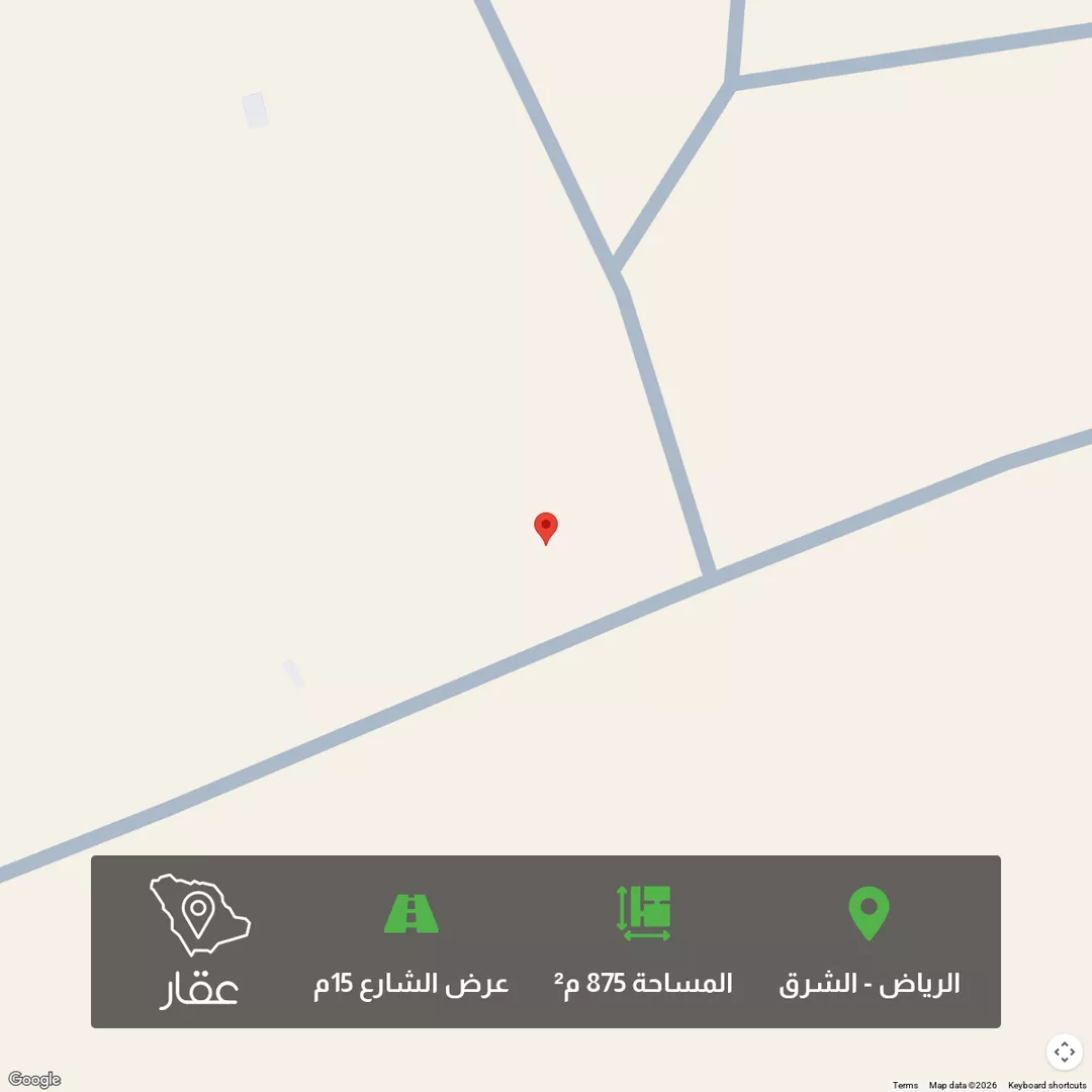 أرض للبيع في حي الشرق ، الرياض ، منطقة الرياض 1 صورة