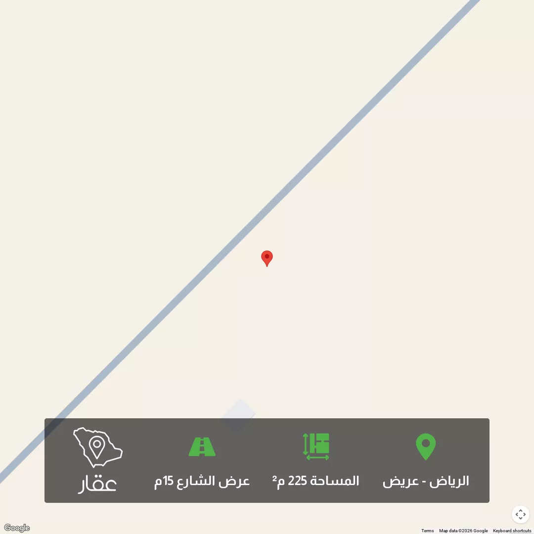 أرض للبيع في شارع احمد بن محمد الجزري ، حي عريض ، الرياض ، منطقة الرياض 1 صورة