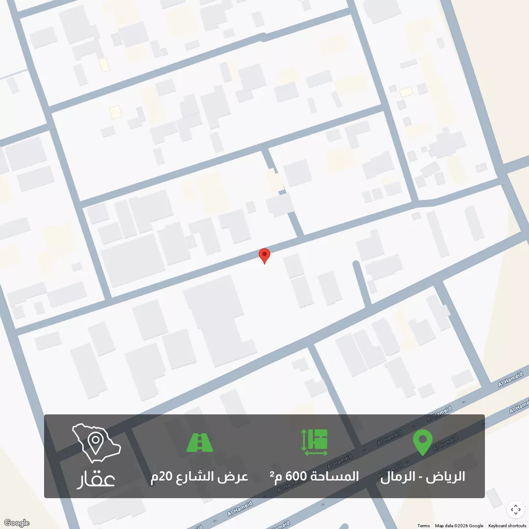 أرض للبيع في شارع محمد بن طاهر الكردي, حي الرمال, مدينة الرياض, منطقة الرياض 1 صورة