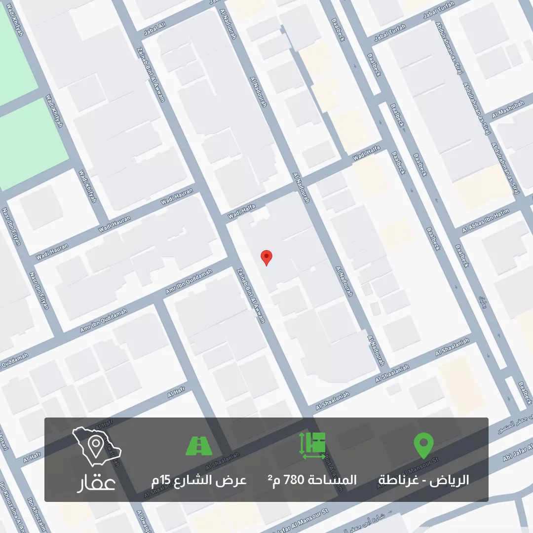 أرض للبيع في شارع زينب بنت العوام, حي غرناطة, مدينة الرياض, منطقة الرياض 1 صورة