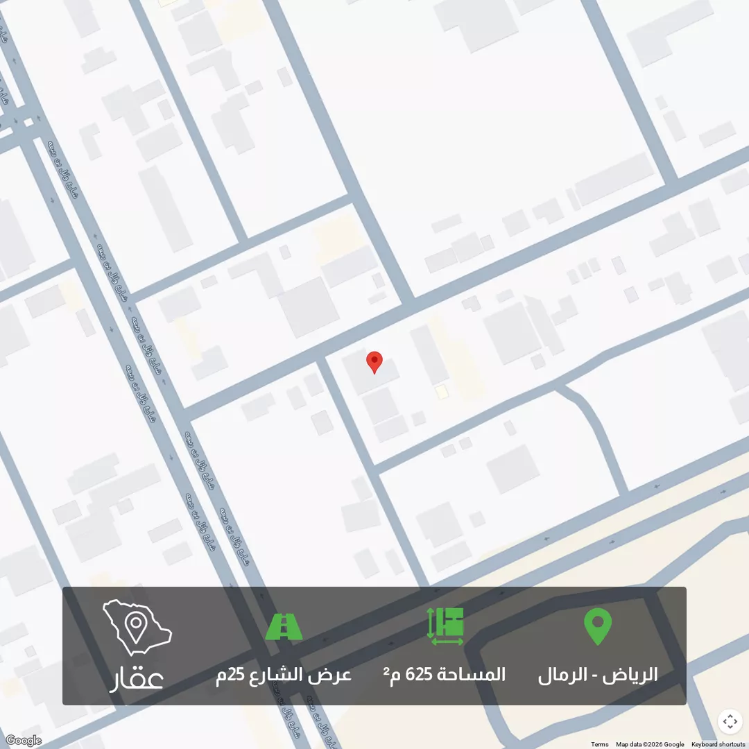 أرض للبيع في شارع الجفر, حي الرمال, مدينة الرياض, منطقة الرياض 1 صورة