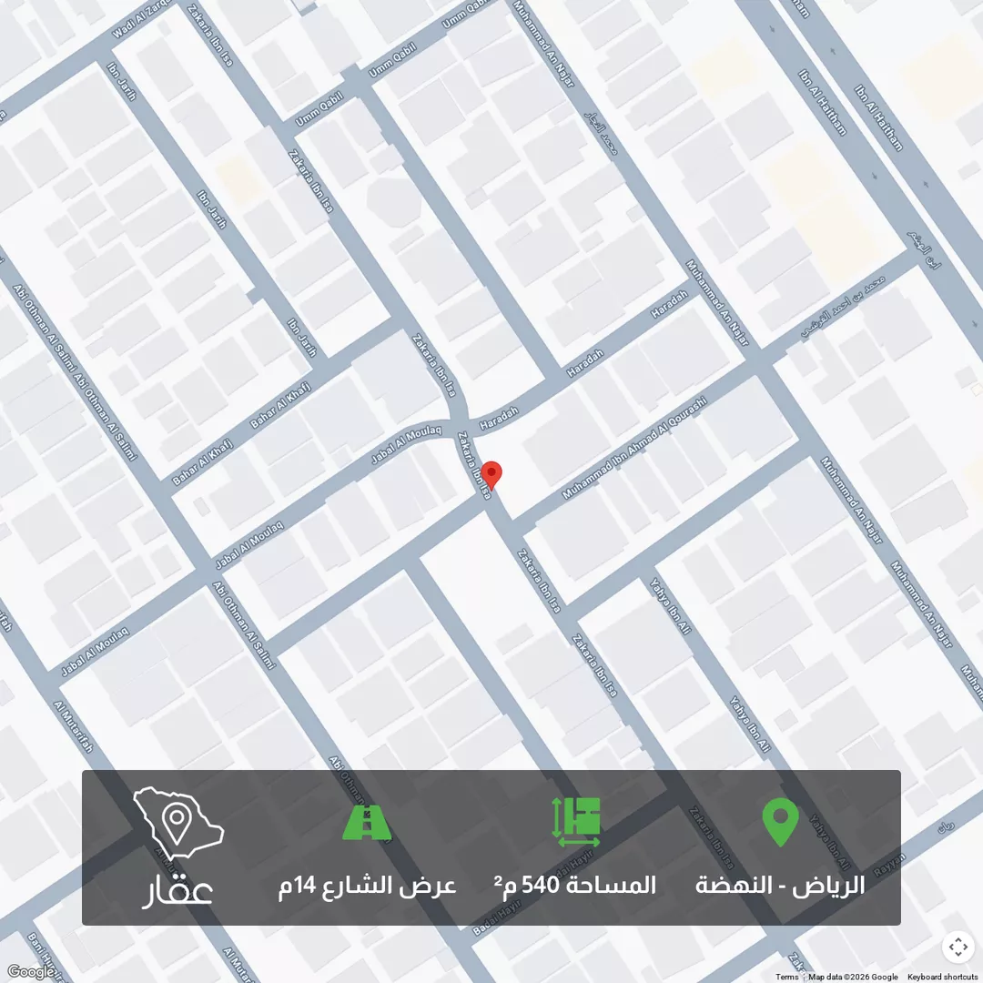 أرض للبيع في حي النهضة, مدينة الرياض, منطقة الرياض 1 صورة