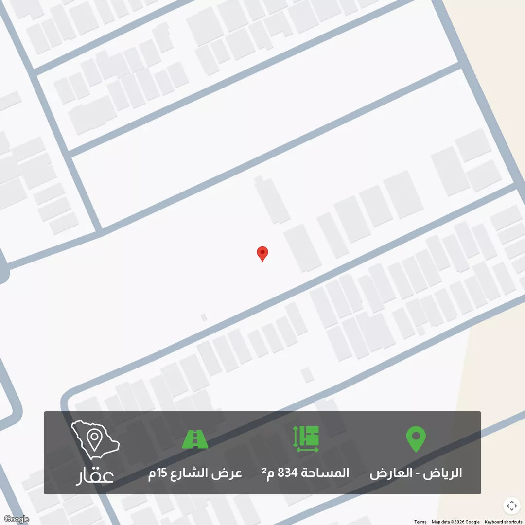 أرض للبيع في شارع رافع بن سالم, حي العارض, مدينة الرياض, منطقة الرياض 1 صورة