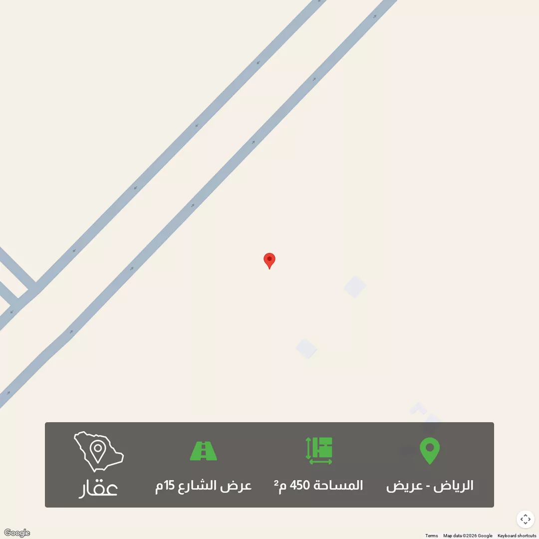 أرض للبيع في شارع النفوذ, حي عريض, مدينة الرياض, منطقة الرياض 1 صورة