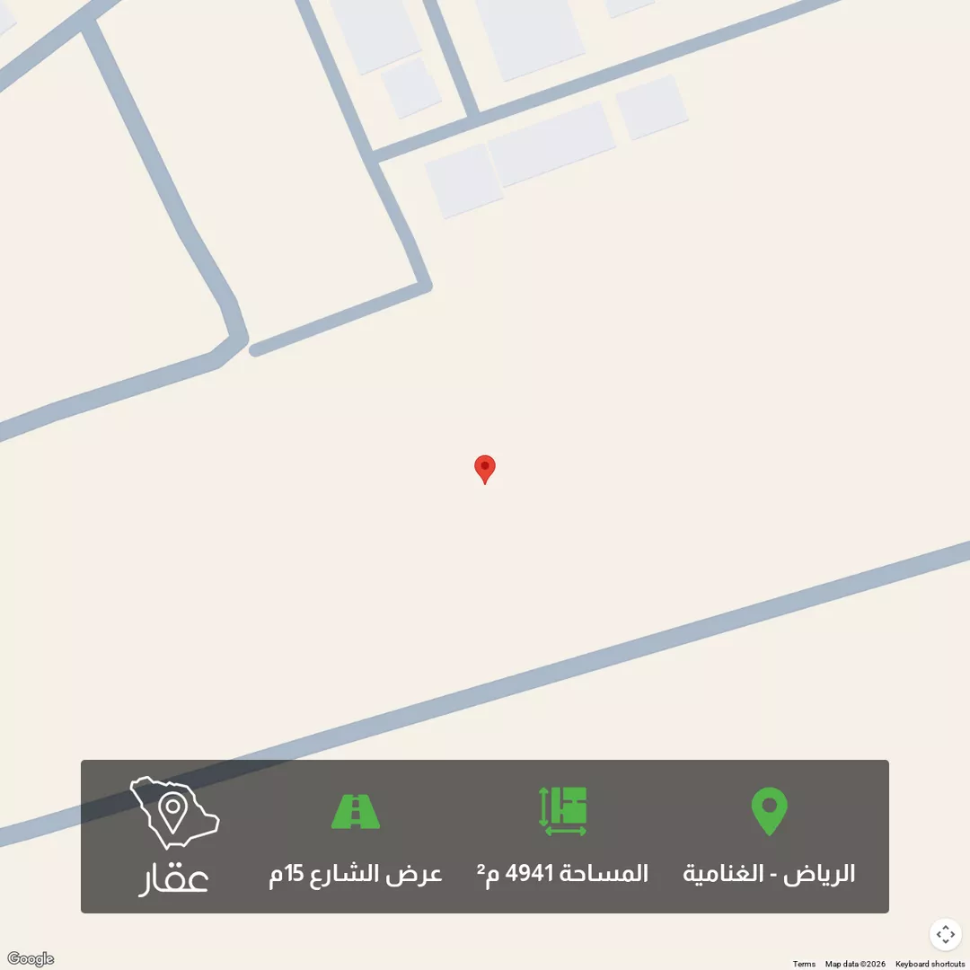 أرض للبيع في شارع حمد التميمي, حي الغنامية, مدينة الرياض, منطقة الرياض 1 صورة